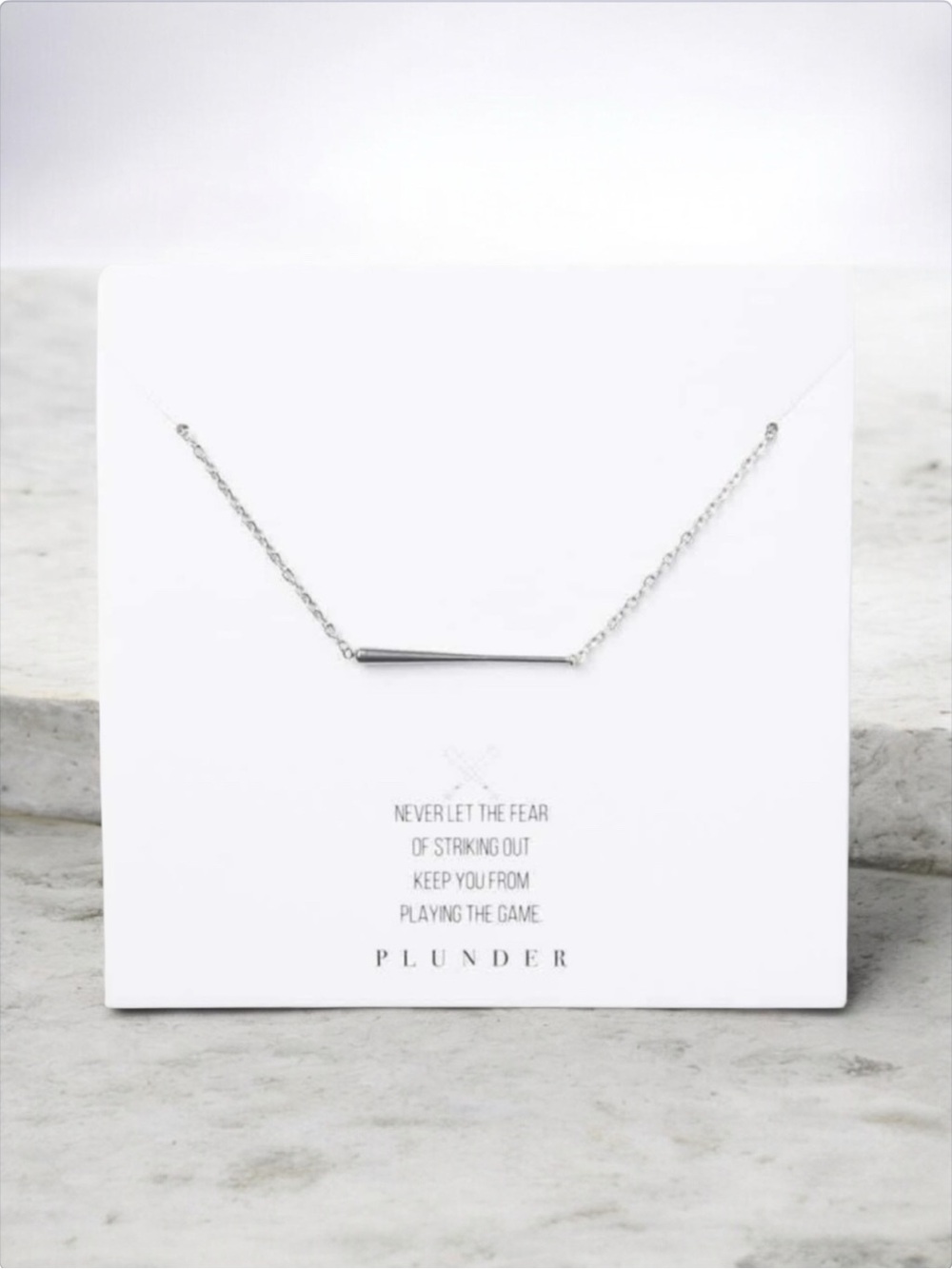 Plunder Baseball Bat Necklace